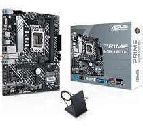 ASUS Prime H610M-A WiFi D4 mātesplates ligzda Intel LGA 1700 (Intel H610, mATX, WiFi 5, DDR4 atmiņa, PCIe 4.0, 2X M.2, Addressable Gen.2 Header, Aura Sync), melns, 90MB1C80-M0EAY0 ANEB09YSCYP56T