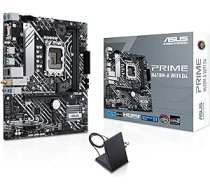 ASUS Prime H610M-A WiFi D4 mātesplates ligzda Intel LGA 1700 (Intel H610, mATX, WiFi 5, DDR4 atmiņa, PCIe 4.0, 2X M.2, Addressable Gen.2 Header, Aura Sync), melns, 90MB1C80-M0EAY0