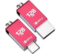 USB Memory Stick 128 GB Sarkans USB C 3.0 Dual OTG Pen zibatmiņas disks saderīgs ar Motorola Moto M, X4, Z/Z Force/Z Play, Z2 / Z2 Force, Z3 / Z3 Play, G7 / G7 Plus | 128 GB C tips ANEB083TXKCFHT