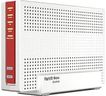 AVM FRITZ!Box 6690 kabelis (DOCSIS 3.1 kabeļa modems, 4x4 Wi-Fi 6 (WLAN AX) ar 4800 Mb/s (5 GHz) + 1200 Mb/s (2,4 GHz), 1 x 2,5 gigabitu LAN savienojums, DECT USB)3. ANEB09P1KD19WT