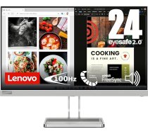 Lenovo L24i-40 | 23,8 collu Full HD monitors | 1920 x 1080 | 100 Hz | 250 niti | 4ms reakcijas laiks | HDMI | VGA | AMD Radeon FreeSync | Pelēks ANEB0CGDPPL91T
