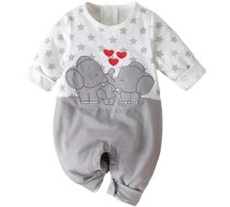 DondPO Baby Romper, jaundzimušajam ar kapuci Ziemas bodiji Slēpošanas kostīms Unisex Fleece ar garām piedurknēm kristības kostīms ziemas kombinezons Playsuit silts ar pēdu Cotton Walk Jumpsuit Romper