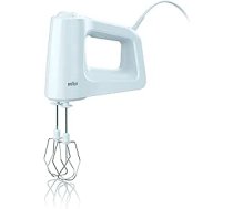 Braun Household MultiMix 3 rokas mikseris HM 3000 (450 W Handrührgerät, 5 Geschwindigkeitsstufen + Turbo-Funktion, inkl. Schneebesen und Knethaken) weiß