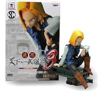 Banpresto Dragon Ball Z Scultures attēls 4,5 collu Android 18 darbības attēls