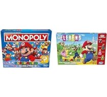 Monopoly E9517100 Super Mario Celebration Brettspiel für Super Mario Fans ab 8 Jahren & Hasbro Das Spiel des Lebens Super Mario Brettspiel für Kinder ab 8 Jahren