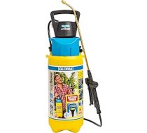 GLORIA Spiediena smidzinātājs Auto Pump Set | Dārza smidzinātājs | 5 L Tilpums | Smidzinātājs ar akumulatoru/Akumulatora darbība | Nav stingras sūknēšanas | Automātiskā spiediena paaugstināšana | Pastāvīgs izsmidzināšanas modelis