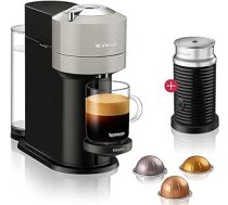 Nespresso Krups Vertuo Nest kafijas automāts, kafijas kapsulu automāts + Aeroccino 3 piena putotājs, automātiska izslēgšanās, īss sildīšanas laiks, seši tasīšu izmēri, vienkārša pagatavošana, vietas taupīšana ANEB0BZWFNC17T