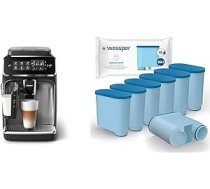 Philips Series 3200 pilnībā automātisks kafijas automāts — LatteGo piena sistēma un Wessper ūdens filtru kasetnes, kas saderīgas ar Saeco un Philips kafijas automātu — iepakojumā pa 6 ANEB0CRQXBXCRT