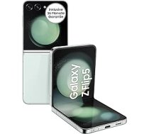 Samsung Galaxy Z Flip5 salokāms viedtālrunis bez līguma, Android tālrunis, 256 GB, ilgs akumulatora darbības laiks, salokāms dizains, piparmētra, iekļauta 36 mēnešu garantija [ekskluzīvi Amazon]