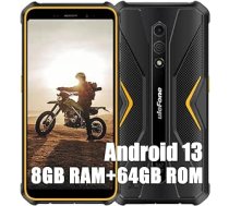 Ulefone Armor X12 Pro āra mobilie tālruņi bez līguma 2023, MTK G36 8GB + 64GB āra viedtālrunis Android 13, 13MP + 8MP, 5,45 collu HD+, 4860 mAh akumulators, IP68 mobilais tālrunis bez līguma,