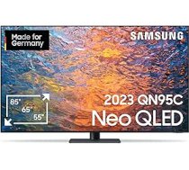 Samsung Neo QLED 4K QN95C 75 collu televizors (GQ75QN95CATXZG), Neo Quantum HDR+, Infinity One dizains, neironu kvantu procesors 4K [2023] ANEB0CH8TYZ4ST