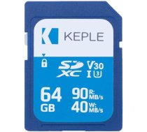 Keple 64GB SD atmiņas karte Ātra ātruma SD atmiņas karte saderīga ar Nikon Coolpix S6900, S7000, S9900, S33, S31, S6800 DSLR digitālā kamera 64GB Class 10 UHS-1 U1 SDXC karti ANEB07FM3TBS2T