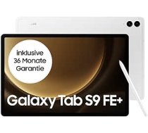 Samsung Galaxy Tab S9 FE+ Android planšetdators, 128 GB atmiņa, ar pildspalvu (S Pen), ilgs akumulatora darbības laiks, bez līguma bez Simlock, WiFi, sudraba krāsa, iekļauta 12 mēnešu garantija [ekskluzīva Amazon] ANEB0CJ2M6CMJT