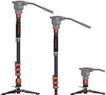 IFOOTAGE Cobra 3 monopods C180F-P ar kājām, slēdzenes slēdzeni, metāla sprādzi, mini statīvu, oglekļa šķiedras, kravnesība līdz 71,64 mārciņām/8 kg, augstums 71,26 collas/181 cm
