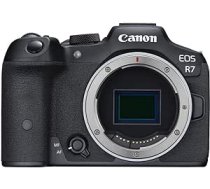 Canon EOS R7 bezspoguļkamera (DSLR jauninājums, hibrīda kamera, 4K/30p video ierakstīšana, līdz 15 B/s, WiFi, dziļi apmācāma divu pikseļu CMOS AF II fokusa sistēma) Melns