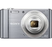 Sony DSC-W810 digitālā kamera (20,1 megapikseļi, 6x optiskā tālummaiņa (12x digitālā), 6,8 cm (2,7 Zoll) LC-displejs, 26 mm Weitwinkelobjektiv, SteadyShot) silber