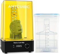 ANYCUBIC Wash and Cure Plus, liels 2-in-1 mazgāšanas cietinātājs Photon M3/Mono 2/Mono X2/X 6Ks/Mars 3/Saturn/Saturn S LCD SLA DLP 3D printeru modeļiem ar 360° cietēšanu, 192 x 120 x 290 mm