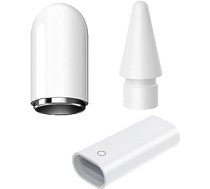 ILamourCar zīmuļa vāciņš, magnētiskais nomaiņas vāciņš, uzlādes adaptera kabelis Apple zīmulim, iPencil uzgaļi, zīmuļa uzgaļi, nomaiņas uzgaļi, irbuļa uzgalis, kas saderīgs ar Apple Pencil 1. paaudzes