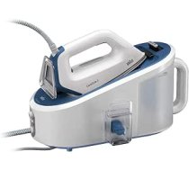 Braun CareStyle 5 tvaika gludināšanas stacija IS 5145 WH — tvaika gludeklis ar FreeGlide 3D zoli un eko funkciju, 2400 vati, tvaika pastiprināšana 400 g/min, 2 l ūdens tvertne, zils/balts