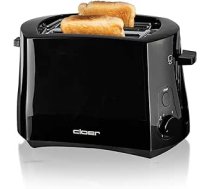 Cloer 3310 Cool-Wall-Toaster, 825 W, für 2 Toastscheiben, integrierter Brötchenaufsatz, Krümelschublade, Nachhebevorrichtung ANEB0001AQLAWT