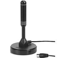 DVB-T/DVB-T2-Antena — augusts DTA240 — starkere Stabantenne für digitales Fernsehen / Digital TV / DAB Radio / DVB-T2 Tuner Stick / ALU-Massivkern für maximale Signalqualität - Mit Magnetfuß 2m Kabel