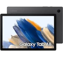 Samsung Galaxy Tab A8, Android planšetdators, LTE, 7040 mAh akumulators, 10,5 collu TFT displejs, četri skaļruņi, 32 GB/3 GB RAM, planšetdators pelēkā krāsā ANE55B09MTVJX9KT