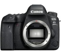 Canon EOS 6D Mark II pilna formāta SLR digitālā kamera, 26,2 megapikseļi, 7,7 cm (3 collas) displejs, DIGIC 7 ar WLAN/NFC/Bluetooth un GPS, tikai melns korpuss