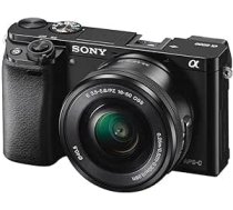 Sony Alpha 6000 sistēmas kamera 24 megapikseļi 7,6 cm (3 collas) LCD displejs Exmor APS-C sensors, Full HD, liela ātruma hibrīda AF