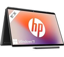 HP Spectre x360 2-in-1 klēpjdators | 16 collu 3K+ skārienekrāns | Intel Core i7-13700H | 16 GB DDR4 RAM | 512 GB SSD | Intel UHD grafikas | Windows 11 | QWERTZ | Melns | Ietver HP MPP 2.0 Tilt Pen ANEB0BT23ZRPLT