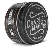 Charlemagne Kārļa Lielā betona māls – Super Strong Hold – Matte Look Pomāde – Matu vasks vīriešiem un vīriešiem – 100 ml – Bez taukiem – Veidojošs krēms – Matu vasks Ražots Lielbritānijā – Barber Quality