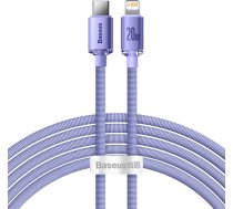 Kabelis ātrai uzlādei un datu pārsūtīšanai USB-C Iphone Lightning 20W 2m violets