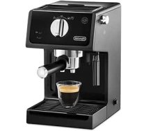 De'Longhi ECP 31.21 – Espresso Siebträgermaschine, Espressomaschine mit AluminiumFinish, inkl. manueller Milchschaumdüse, mit Heißwasserfunktion, für ESE Pads geeignet, 1,1 l Wassertank, schwarz ANEB013GDEAI0T