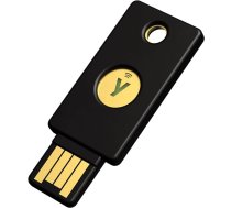 ‎Yubico Yubico — drošības atslēga NFC — melns — drošības atslēga divu faktoru autentifikācijai (2FA), savienojums, izmantojot USB-A un NFC — sertificēts FIDO