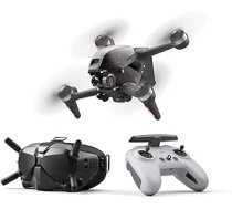 DJI FPV Combo — pirmās personas skats bezpilota Flycam Quadrocopter UAV, OcuSync 3.0 HD pārraide, 4K video, īpaši plats 150° FOV, iespaidīga lidojuma pieredze