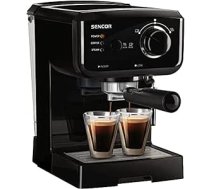 SENCOR SES 1710BK Espressomaschine (1140 vati, espresso/cappuccino-kaffeemaschine, 15 bar Druckpumpe, Heizkessel, Edelstahlgehäuse) schwarz ANEB07BHTF3PQT