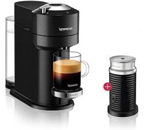Nespresso Krups Vertuo kafijas automāts, kafijas kapsulu automāts ar Aeroccino 3 piena putotāju, automātiska izslēgšanās, īss sildīšanas laiks, seši tasīšu izmēri, vienkārša pagatavošana, vietas taupīšana ANE55B0BXT4RHBDT