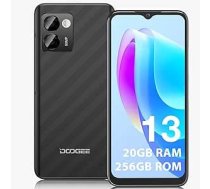 DOOGEE N50 Pro viedtālrunis bez līguma [2023], 20 GB RAM, 256 GB ROM (1 TB TF), Android 13 viedtālrunis, 6,52 collu HD+ mobilais tālrunis bez līguma, astoņkodolu, 50 MP + 8 MP, 4G divās SIM kartes/face