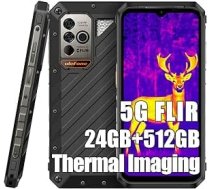 Ulefone Power Armor 18T Ultra Outdoor mobilais tālrunis 5G viedtālrunis, izmērs 7050 24GB + 512GB, 108MP + termiskā attēlveidošanas kamera, 9600mAh, 6,58 collu FHD+, Android 13 IP68 mobilais tālrunis bez līguma,