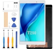 LADYSON ekrāna nomaiņa Samsung Galaxy Tab A 8.0 2019 T290 SM-T290 LCD displeja skārienjutīgajam digitalizatoram pilna stikla ekrāna komplekts ar remonta rīku komplektu (balts) ANEB08TQR341KT