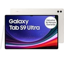 Samsung Galaxy Tab S9 Ultra Android planšetdators, Wi-Fi, 1 TB / 16 GB RAM, MicroSD kartes slots, komplektā S Pen, Simlock bezmaksas bez līguma, bēšs ANEB0C8HL8Y3VT