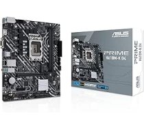 ASUS Prime H610M-K D4 spēļu mātesplates ligzda Intel LGA 1700 (Intel H610, mATX, DDR4 atmiņa, PCIe 4.0, M.2, COM galvene, RGB galvene) ANEB09P3RV6ZCT