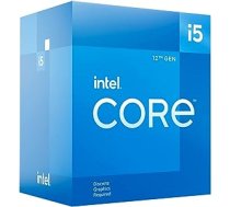 Intel Core i5-12400F 12. paaudzes galddatoru procesors (pamata pulkstenis: 2,5 GHz, 6 kodoli, LGA1700, RAM DDR4 un DDR5 līdz 128 GB) BX8071512400F ANEB09MDFH5HYT