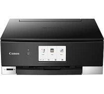 Canon PIXMA TS8350a printera krāsainais tintes strūklas daudzfunkciju ierīce DIN A4 (drukāšana, skenēšana, kopēšana, 4800 x 1200 dpi, 6 atsevišķas tintes, USB, WLAN, abpusējā drukāšana, 2 papīra padevēji), melns ANEB09RN749SBT
