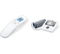 Beurer FT 85 bezkontakta digitālais infrasarkanais termometrs, ātrā drudža termometrs higiēnas un BM 27 augšdelma asinsspiediena mērītājs ar aproces sēdekļa kontroli, augšdelma apkārtmēram 22-42 cm ANEB0B213Y1YTT