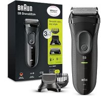 Braun Series 3 3000BT Shave&Style 3-in-1 Elektrorasierer ar Präzisionstrimmer und 5 Kammaufsätzen, Schwarz ANE55B01NCK7WP9T