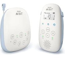 Philips Baby Monitor SCD715/26 Avent Advanced DECT balts/zils ANEB07F3FQ49BT