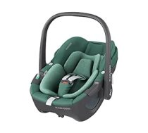 Maxi-Cosi Pebble 360 i-Size bērnu autosēdeklītis grozāms, jaundzimušā autosēdeklītis par 360 grādiem, 0-15 mēneši (40-83 cm), rotācija ar vienu, ClimaFlow, Easy-In siksna, G-CELL sānu trieciena aizsardzība, Essential Green ANEB0BVBLFRRBT