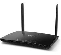 Tp-Link Archer MR600 AC1200 LTE maršrutētājs, divjoslu 4G + Cat6 gigabitu WiFi maršrutētājs (lejupielāde 300 Mbit/s, divjoslu, 300 Mbit/s 2,4 GHz un 867 Mbit/s 5 GHz + brīvi konfigurējams melns LAN/WAN ports).