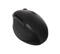 Bezvadu optiskā pele 2.4ghz 1600dpi, melna, ergonomiska