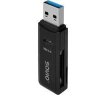 Savio SD karšu lasītājs, USB 3.0 ak-64
